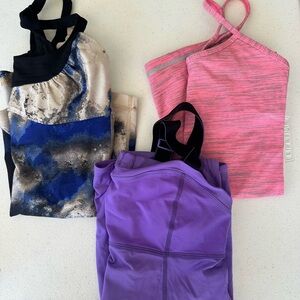 Lululemon Workout Tank Bundle Size 4, 6 Built ins